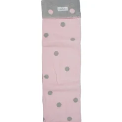 Grijs & Roze Gestipt 100 x 150 cm Ledikantdeken|Zaffiro Best