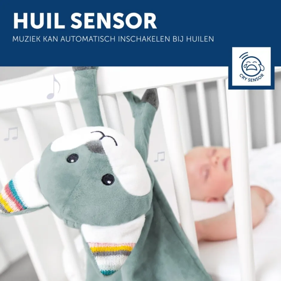 Zazu Felix de Vos Heartbeat Knuffeldoekje< Grijp- En Bijtspeelgoed|Interactief Speelgoed