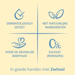 Zwitsal Zeepvrije Wascrème< Baby Bad- En Doucheverzorging