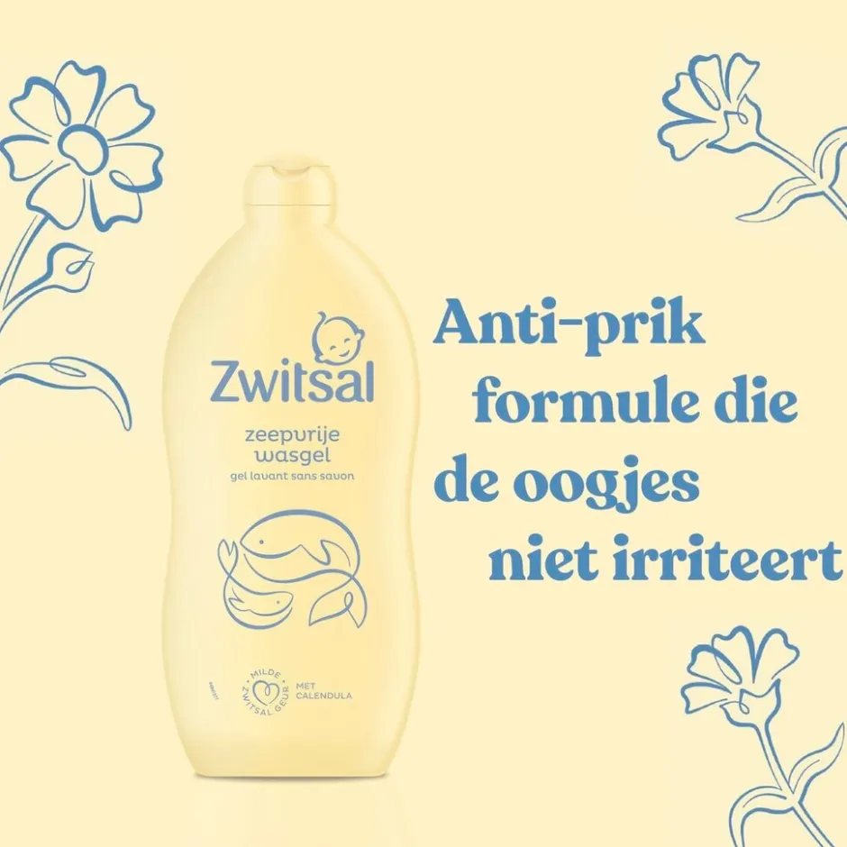 Zwitsal Zeepvrije Wasgel< Baby Bad- En Doucheverzorging